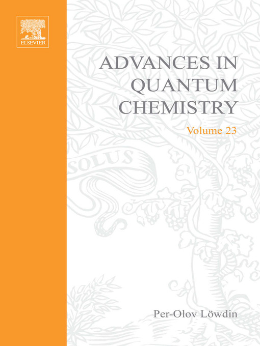 Cover image for Advances in Quantum Chemistry